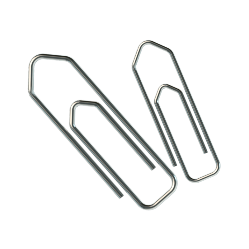 Oddy Paper Clips Nickel Plated (U Pin) 35 mm
