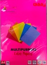 Oddy A4 Mix Color Fluorescent Paper-Pack of 50