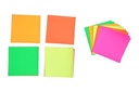 Origami Construction Fluorescent Mix Color Paper-Pack of 20