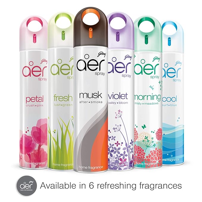 Godrej Aer Room Freshener, Flavour: Fresh Lush Green, For Home & Office (126g / 220ml)