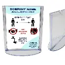 Kebica Appointment Stand, Oval Base Sign Holder Double Sided, Size A6 (6x4) Pillar Stand