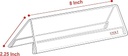 Kebica Acrylic Name Plates 8x2.25 Inch (A Shape)