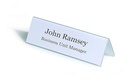 Kebica Two Sided Acrylic Name Plate Holder Stand A-Shaped, Size 10x2.25 Inch (Transparent Colour)