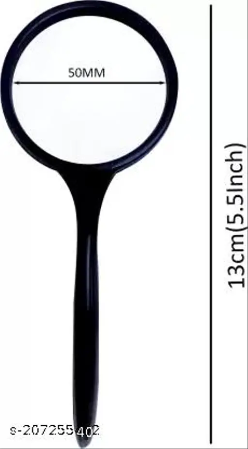 Kebica High Power Handheld Magnifying Glass Lens for Reading Shatterproof (50mm)