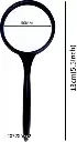 Kebica High Power Handheld Magnifying Glass Lens for Reading Shatterproof (50mm)