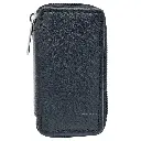 Kebica Leather Key Purse 4x3.5 Inch, 6 Hooks Key Holder Black Colour (No.220)