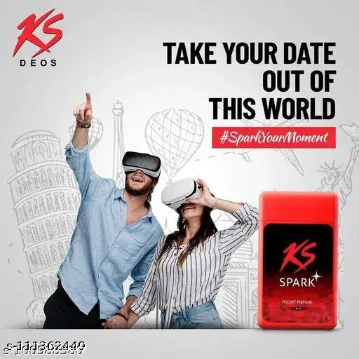 K S Spark Pocket Perfume Spray 18ml (For Men & Women)