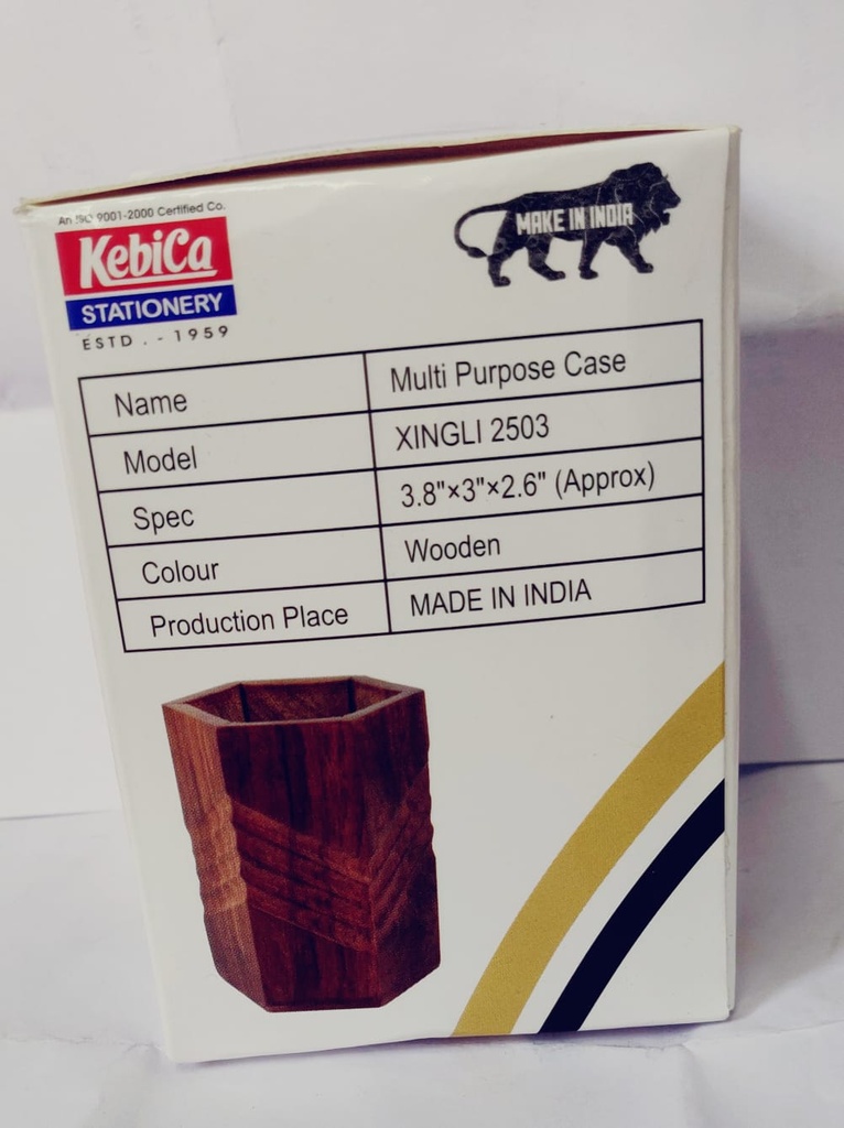 Kebica Pen Pencil Holder Wooden (Xingli- T2503)