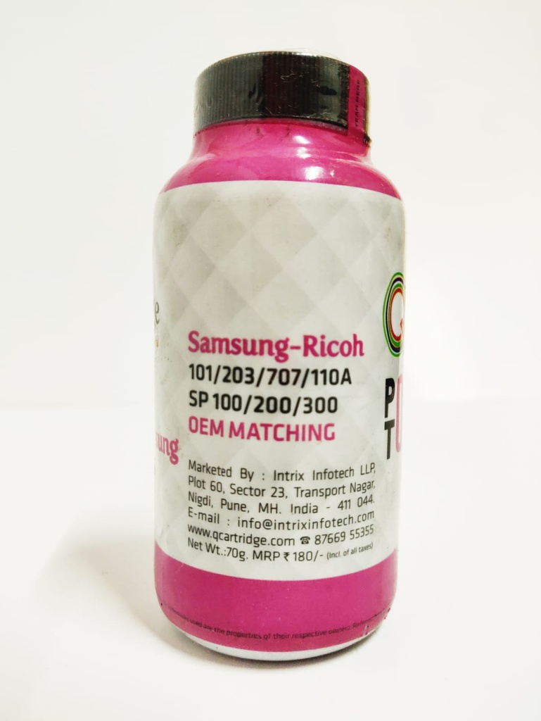 Q Toner Powder for Use in Samsung & Ricoh - OEM Matching Toner Cartridges 80gm