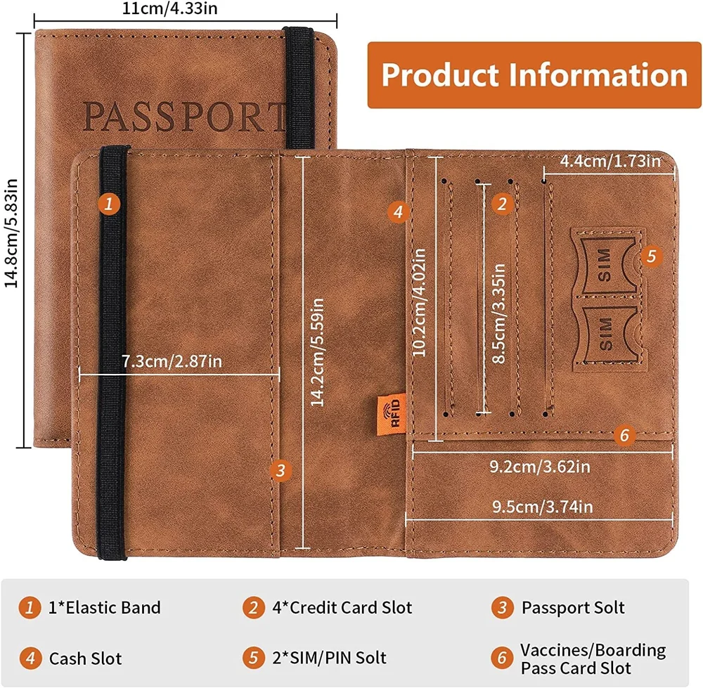 Kebica Leather Passsport Cover No.400
