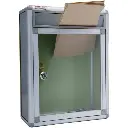 Kebica Donation Box, Metal Frame Suggestion/Donation/Letter/Drop Box, Size 11x8.25x4 Inch (No.368)