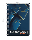 Classmate Spiral Note Book A4 Size 180 Pages (Pack of 1)