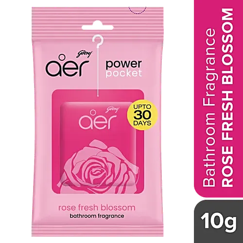 Godrej Aer Power Pocket-Rose Fresh Blossom 10g Instant & Long Lasting Fragrance