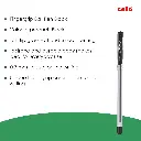Cello Finegrip Ball Pen Black Colour 0.7mm (Pack Of 5)