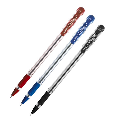 Cello Finegrip Ball Pen Black Colour 0.7mm (Pack Of 5)