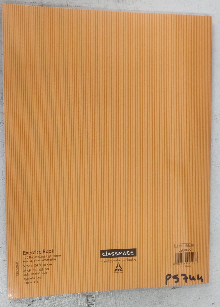 Classmate Dynamic Fullscape Notebook Single Line 172 Pages (Pack of 12 ...