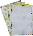 Oddy A4 Size 140 gsm Project Sheet Designer One Side Ruled Line