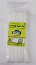 Kansuee Self Locking Cable Ties 2.5x200mm (Pack Of 100) White Colour 
