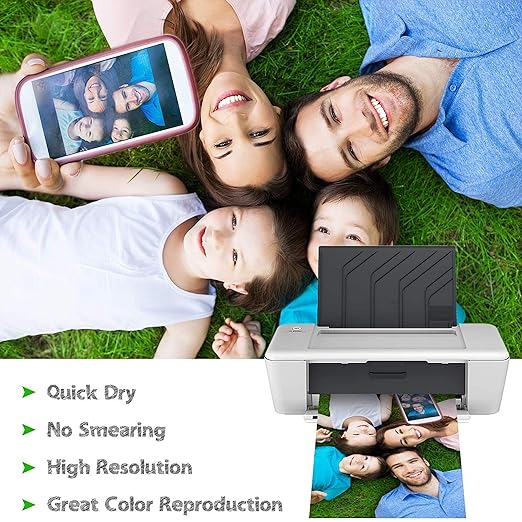 Desmat High Gloss Photo Paper, A4 Size 210 Gsm (Pack of 50)