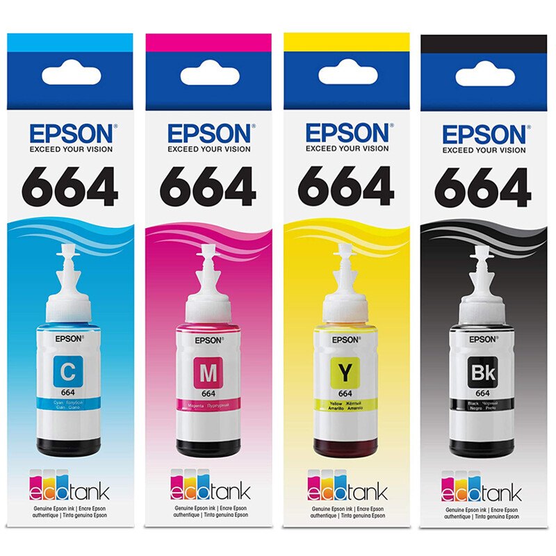 Epson Ink 664 Cyan 70ml (Original Bottle)