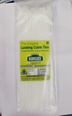 Kansuee Self Locking Cable Ties 3.6x250mm (Pack Of 100) White Colour