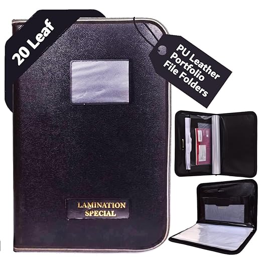 Infinity Leathered Portfolio Folder File (20 Folder)