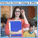Redking Plastic File, (F/S) Legal 2D Ring Binder Clip File