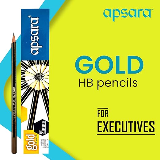 Apsara Gold Pencils (Pack Of 10)