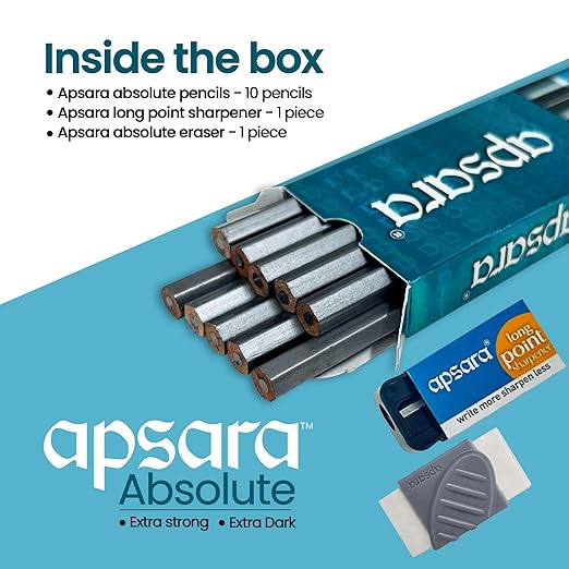 Apsara Absolute Pencils (Pack Of 10)