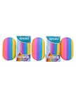 Apsara Stripes Eraser, Coloured Non Dust Eraser (Pack Of 10)