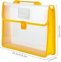 Plastic Expanding Handle Bag with Lock Button (F/s) Legal