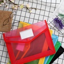 Plastic Document Button File Folder (Plastic Bag 14x10)