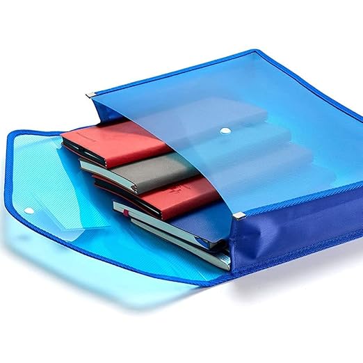 Plastic Document Button File Folder (Plastic Bag 14x10)