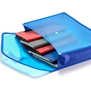 Plastic Document Button File Folder (Plastic Bag 14x10)