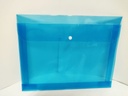 Plastic Transparent Document Button File Folder, Plastic Bag 14x10 (Pack Of 5)