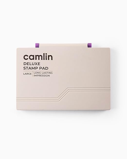 Camlin Plastic Stamp Pad Large Blue Colour