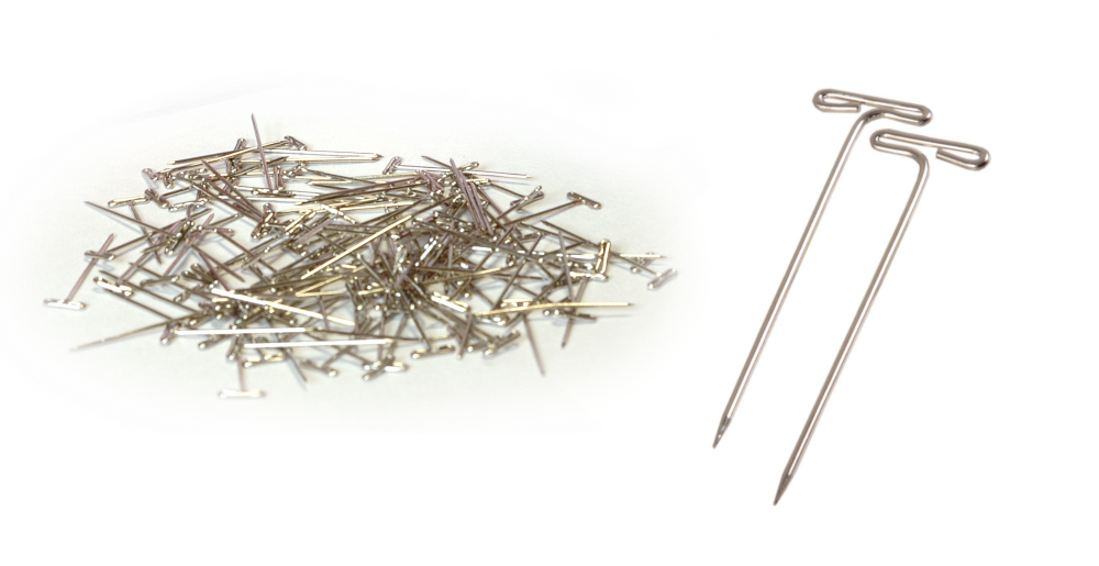 Oddy T-Shaped Pins in See Through Plastic Dibbi Pack