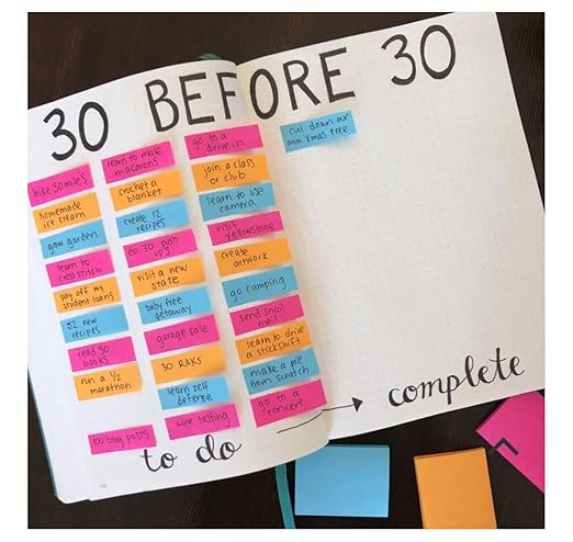 Oddy Sticky Notes 1"x3" (25mmx75mm) 3 Colour Post IT 120 Sheet
