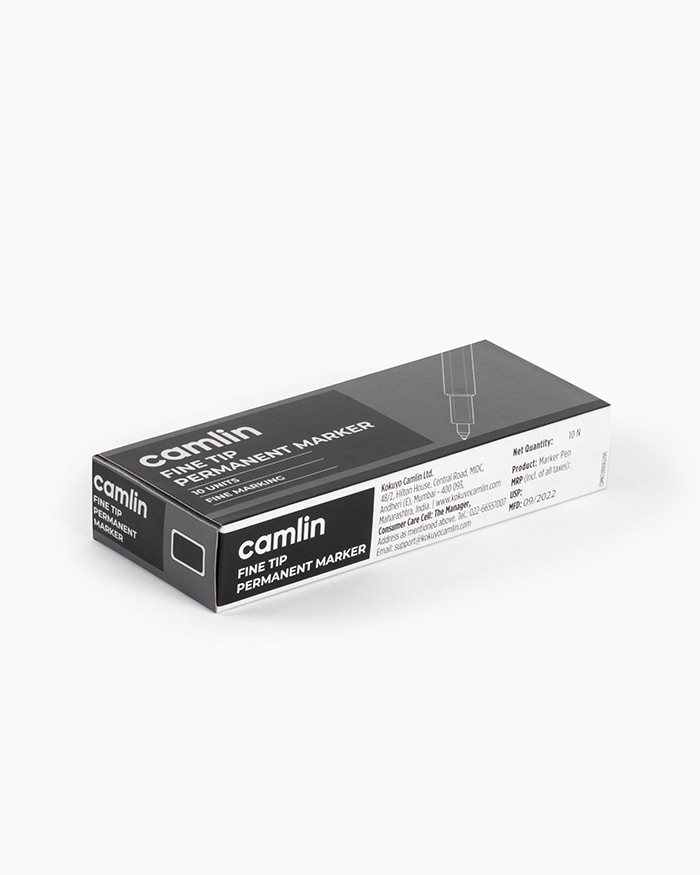 Camlin CD Marker Black (Pack Of 10)