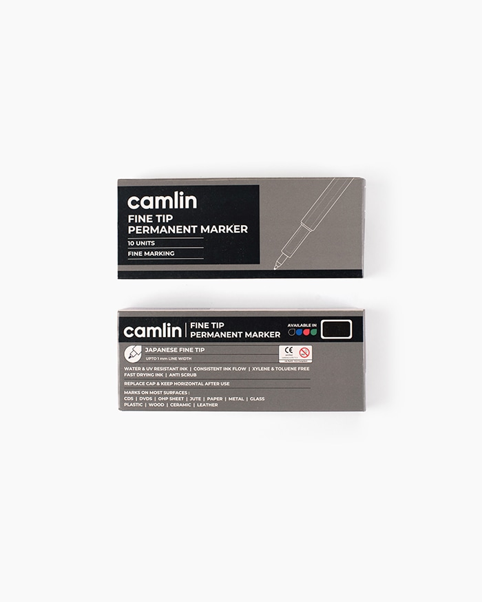 Camlin CD Marker Black (Pack Of 10)