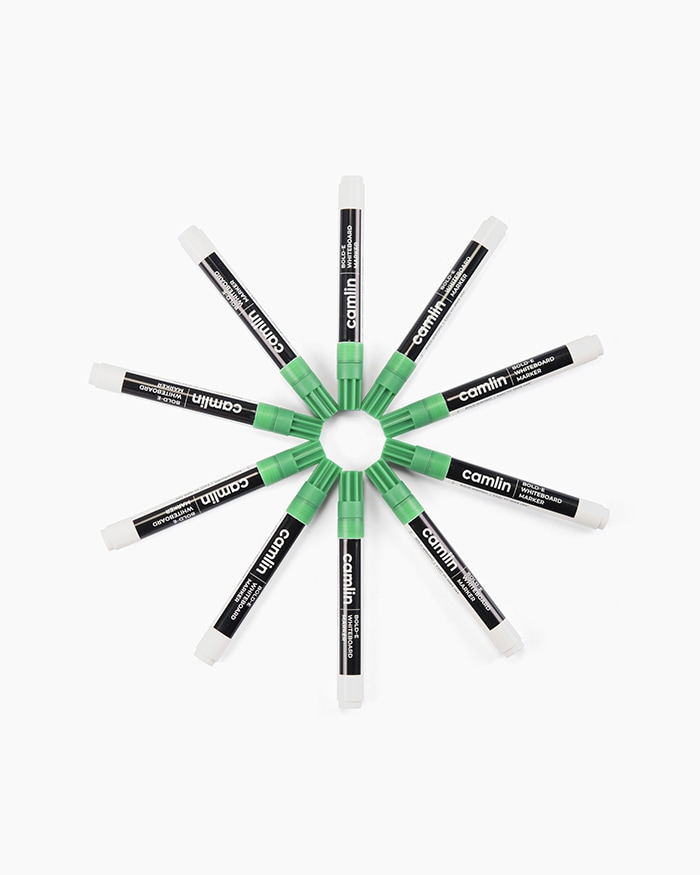 Camlin Permanent Marker Green (Pack Of 10)
