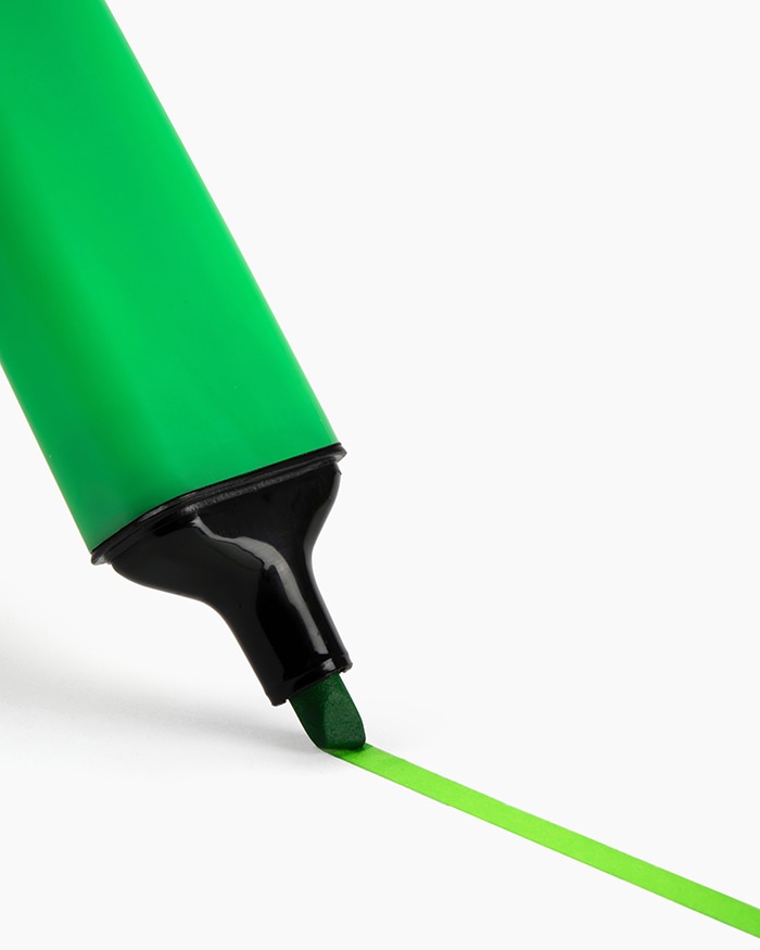 Camlin Highlighter Marker Pen Green (Pack Of 10)