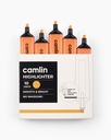 Camlin Highlighter Marker Pen Orange (Pack Of 10)