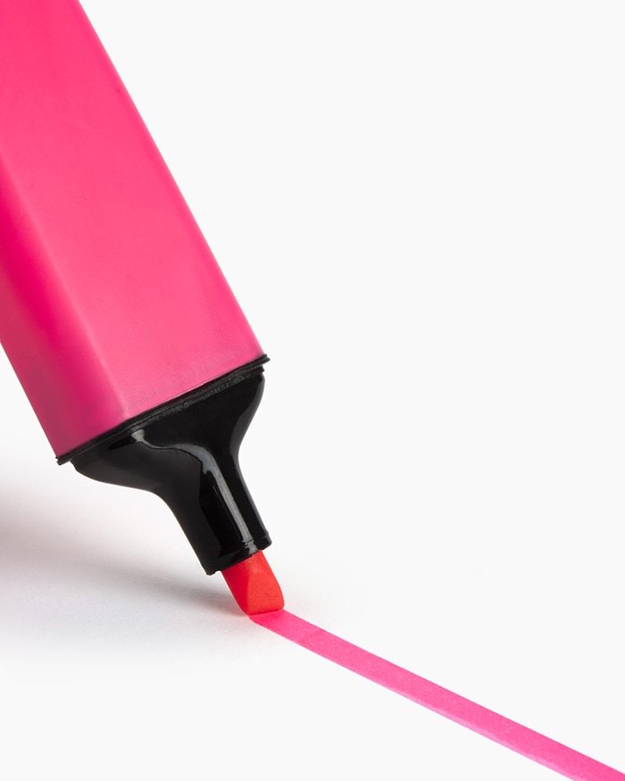 Camlin Highlighter Marker Pen Pink (Pack Of 10)