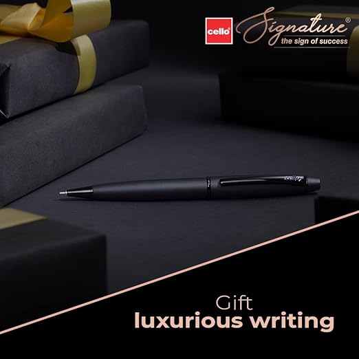 Cello Signature Carbon Ball Pen Blue 0.7mm