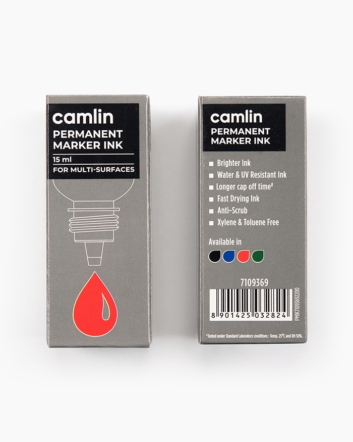 Camlin Permanent Marker Ink Red 15 ml