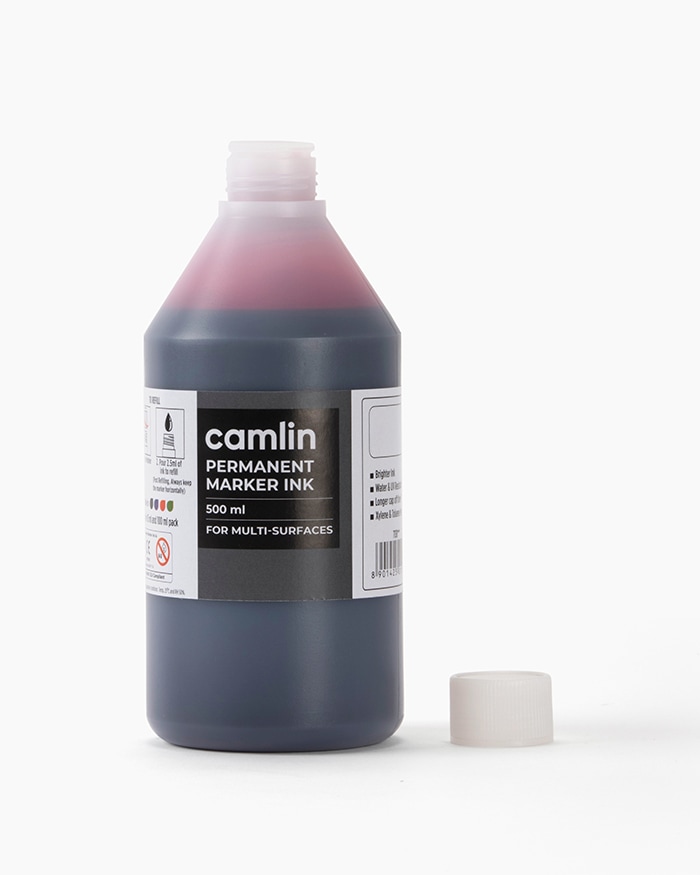 Camlin Permanent Marker Ink Red 500 ml