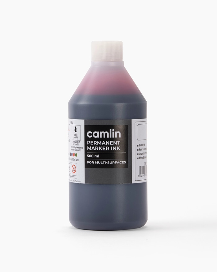 Camlin Permanent Marker Ink Red 500 ml