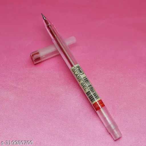 Flair Glass Gel Pen Red (Pack Of 10)