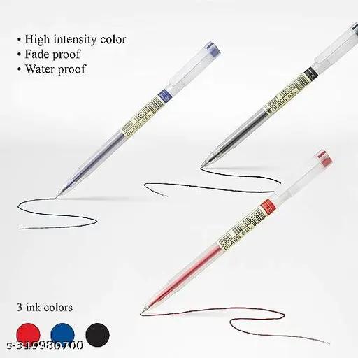 Flair Glass Ball Pen Blue (Pack Of 10)